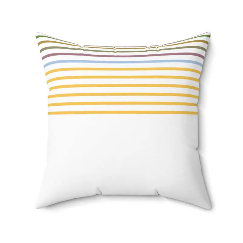 Elevate your Space: Vibrant Pastel Stripe Polyester Pillows - 20’’ × Home Decor