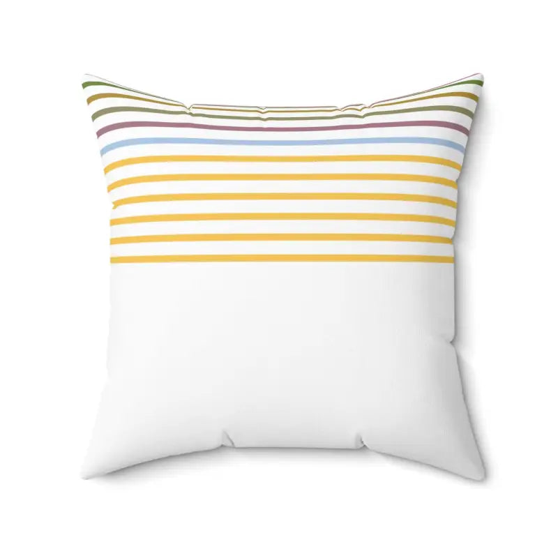 Elevate your Space: Vibrant Pastel Stripe Polyester Pillows - Home Decor