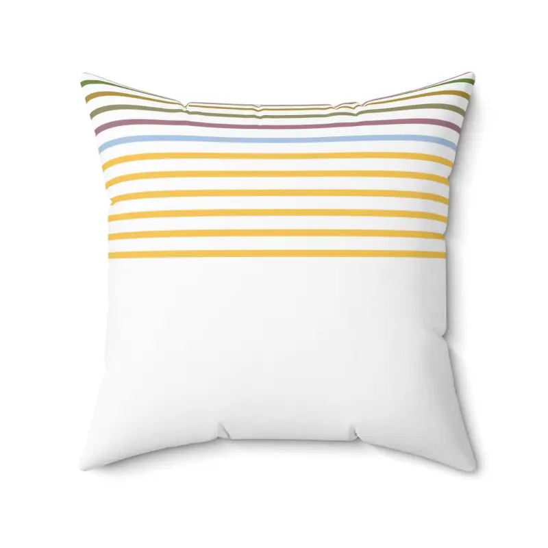 Polyester Square Pillow - Pastel Stripes Boost | Dipaliz - Throw Pillows