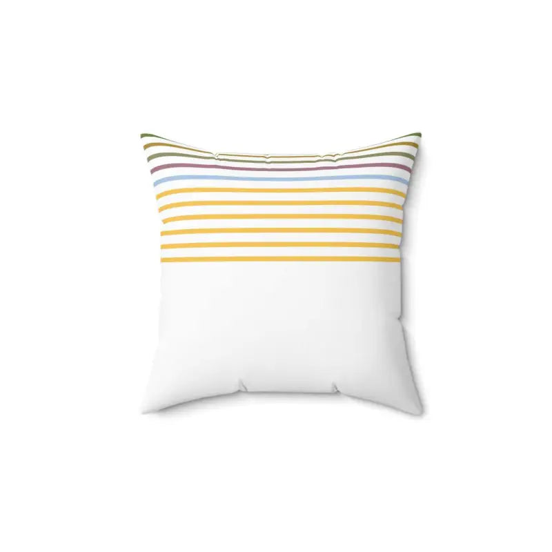 Polyester Square Pillow - Pastel Stripes Boost | Dipaliz - Throw Pillows