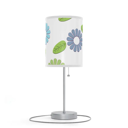 Brighten your Home with the Pretty Flowers Lamp Stand - White / Silver / one Size Decor