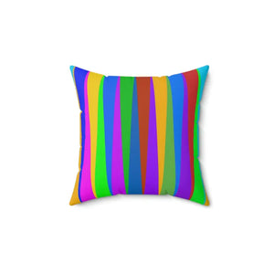 Striped Throw Pillow - Polyester Square Colored Stripes - Dipaliz - Pillows