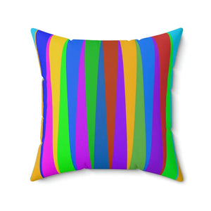 Striped Throw Pillow - Polyester Square Colored Stripes - Dipaliz - Pillows