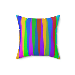Striped Throw Pillow - Polyester Square Colored Stripes - Dipaliz - Pillows
