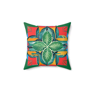 Colorful Mandal Pattern Polyester Throw Pillow - Dipaliz - 14’’ × - Pillows