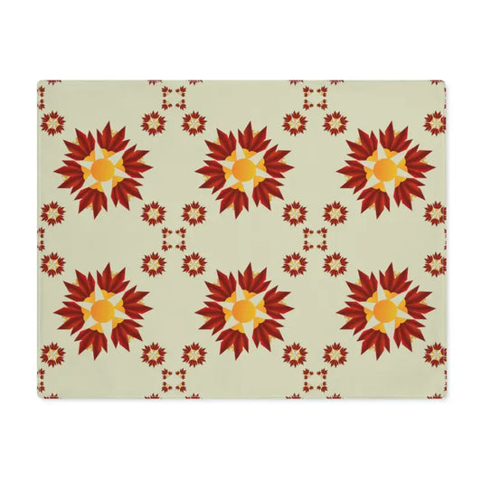 Spice Up Meals with Dipaliz Red Pattern Placemat! - 18’’ × 14’’ Home Decor