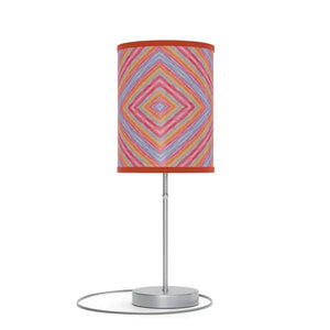 Red Geometric Pattern Lamp Stand Modern Style Dipaliz - Lamps