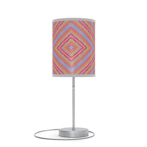 Red Geometric Pattern Lamp Stand Modern Style Dipaliz - Lamps