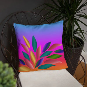 Colorful Petals Throw Pillow - Vibrant Home Decor - Dipaliz - Pillows
