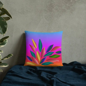 Colorful Petals Throw Pillow - Vibrant Home Decor - Dipaliz - Pillows