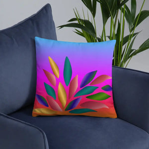 Colorful Petals Throw Pillow - Vibrant Home Decor - Dipaliz - Pillows