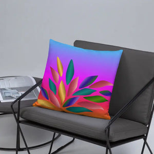 Colorful Petals Throw Pillow - Vibrant Home Decor - Dipaliz - Pillows