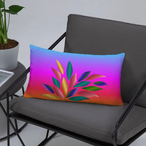 Colorful Petals Throw Pillow - Vibrant Home Decor - Dipaliz - Pillows