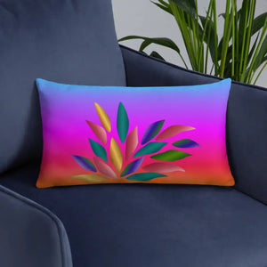 Colorful Petals Throw Pillow - Vibrant Home Decor - Dipaliz - Pillows