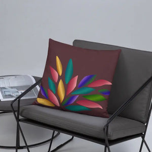 Colorful Petals Throw Pillow Insert Included - Dipaliz - Pillows