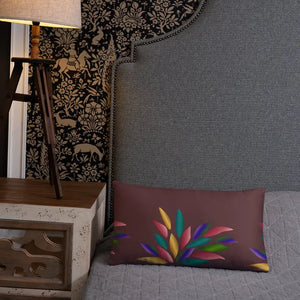 Colorful Petals Throw Pillow Insert Included - Dipaliz - Pillows