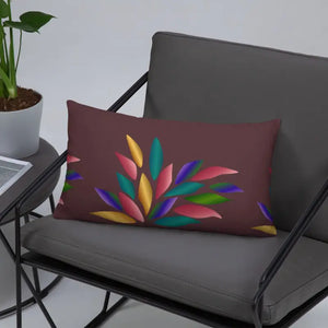 Colorful Petals Throw Pillow Insert Included - Dipaliz - Pillows