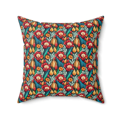 Transform your Space with Flowers Pattern Polyester Pillows - Home Decor