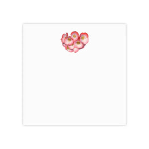Post It® Note Pads - Vivid Red Flowers Design - Dipaliz - 3’’ x / White - Sticky Notes