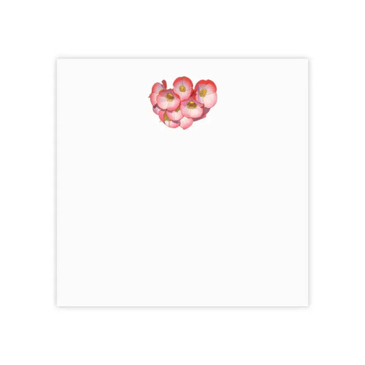 Blossom your Notes with Red Flowers Post-it® Pads - 3’’ x / White Paper Products