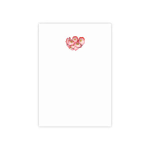 Post It® Note Pads - Vivid Red Flowers Design - Dipaliz - 4’’ x 6’’ / White - Sticky Notes