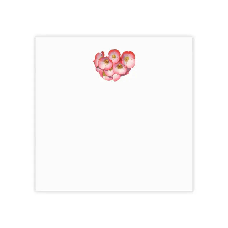 Blossom your Notes with Red Flowers Post-it® Pads - 4’’ x / White Paper Products