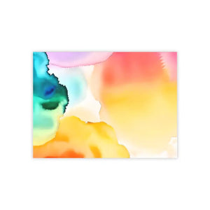 Post It® Note Pads Rainbow Watercolors Vibrant Desk Set - Dipaliz - 8’’ x 6’’ / White - Sticky Notes
