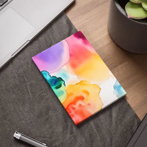 Post It® Note Pads Rainbow Watercolors Vibrant Desk Set - Dipaliz - Sticky Notes