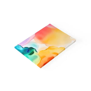Post It® Note Pads Rainbow Watercolors Vibrant Desk Set - Dipaliz - Sticky Notes