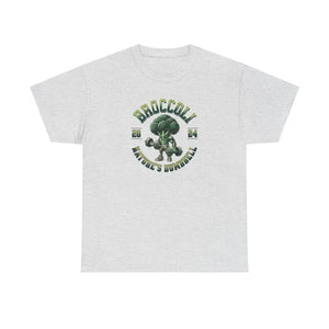 Broccoli T-shirt - Natures Dumbbell Fitness Tee - Dipaliz - Ash / s - T-shirts