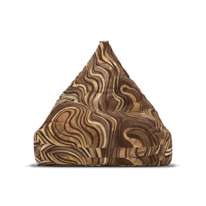 Marble Magnificence Bean Bag Cover - Durable Brownish Comfort - Dipaliz - Slipcovers