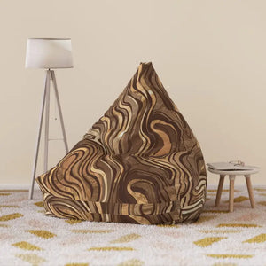 Marble Magnificence Bean Bag Cover - Durable Brownish Comfort - Dipaliz - 38’’ × 42’’ 29’’ / Without Insert - Slipcovers