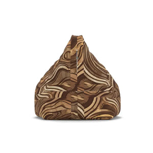 Marble Magnificence Bean Bag Cover - Durable Brownish Comfort - Dipaliz - Slipcovers