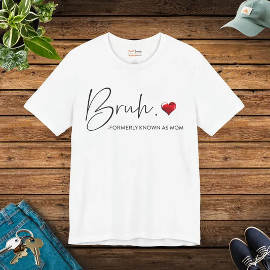 Dive Into Comfort with the Bruh Unisex Jersey Short Sleeve Tee - White / s T-shirt