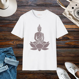 Meditating Buddha Tee - Zen Comfort Style - Dipaliz - White / s - T-shirts