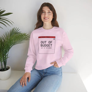 Satirical Budget Crewneck Sweatshirt - Receipt Style - Dipaliz - Sweatshirts - s
