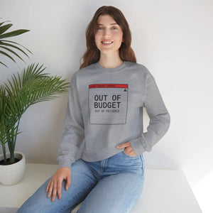 Satirical Budget Crewneck Sweatshirt - Receipt Style - Dipaliz - Sweatshirts - s