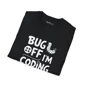 Bug off I’m Coding Tee - Unisex Cotton Programmer Shirt - Dipaliz - T-shirts