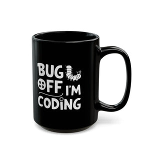 Sleek Coding Black Mug - Ceramic Developer Cup - Dipaliz - Mugs