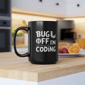 Coding Black Mug - Ceramic Developer Coffee Cup - Dipaliz - 15oz - Mugs