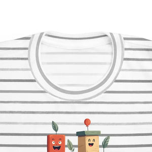 Building Blocks Tee - Vibrant Playful Cartoon Cotton Top - Dipaliz - T-shirts