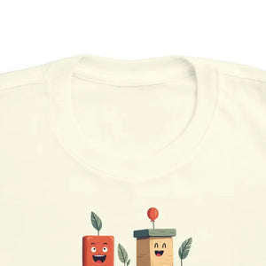 Building Blocks Tee - Vibrant Playful Cartoon Cotton Top - Dipaliz - T-shirts