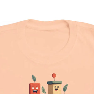 Building Blocks Tee - Vibrant Playful Cartoon Cotton Top - Dipaliz - T-shirts