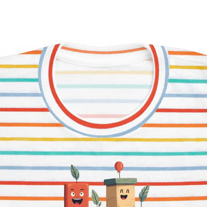 Building Blocks Tee - Vibrant Playful Cartoon Cotton Top - Dipaliz - T-shirts