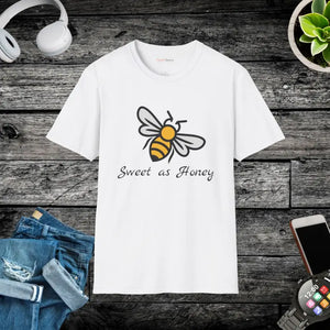 Bumble Bee Cotton Tee - Unisex Comfort Style - Dipaliz - White / s - T-shirts