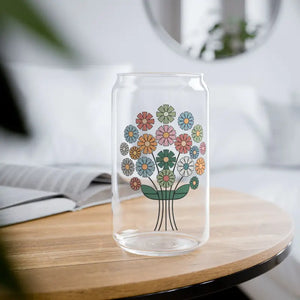 Sipper Glass with Bamboo Lid and Tritan Straw 16oz - Dipaliz - Tumblers