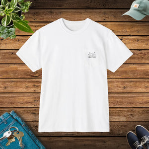 Unisex Wild Flowers Pocket Tee - Vintage Outdoor - Dipaliz - T-shirts - m