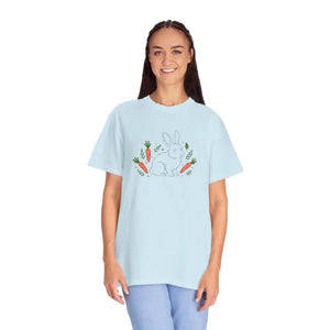 Cute Minimal Easter Bunny Carrots Tee - Soft Rabbit Shirt - Dipaliz - Gifts Online