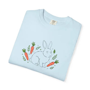 Cute Minimal Easter Bunny Carrots Tee - Soft Rabbit Shirt - Dipaliz - Gifts Online