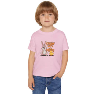 Chillin with my Peeps Toddler Tee Rabbit and Chick Fun Style Dipaliz - T-shirts
